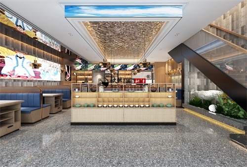 固原禧悅冰煮羊火鍋店(diàn)設計裝修效果圖案例|固原火鍋店(diàn)設計裝修公司推薦