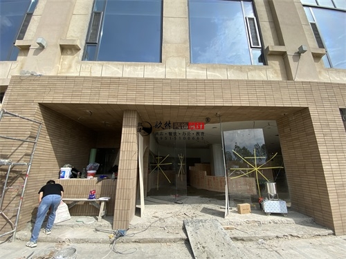 固原裝修公司|固原漪梵咖啡館裝修設計項目工地現場(chǎng)